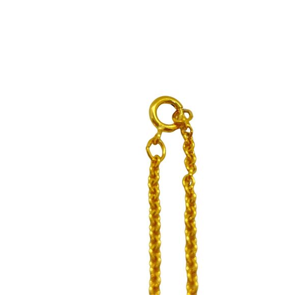 Cross Necklace Metropolitan Museum of Art MAd Gold Tone and Inset Faux Pearl - Picture 5 of 11